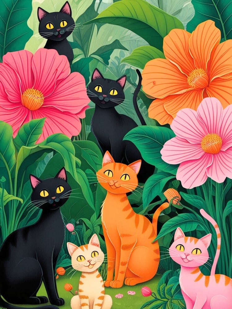 Katzen im Dschungel