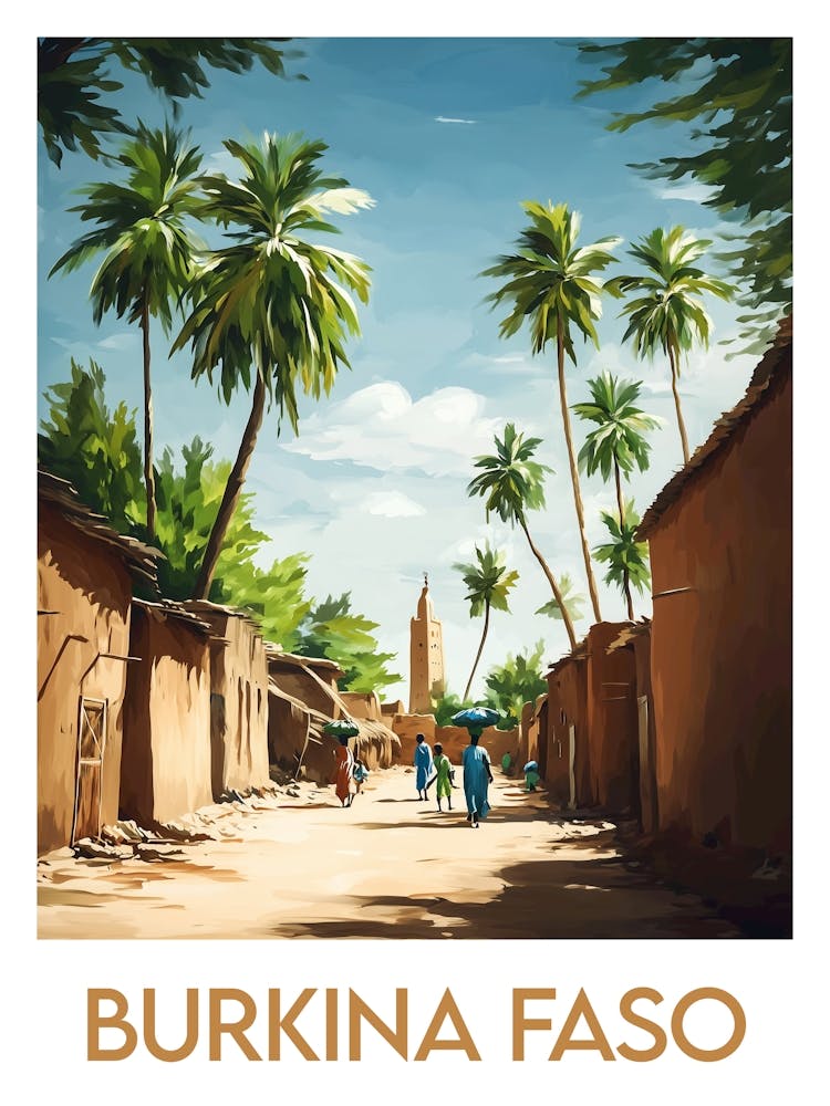 Affiche de voyage Burkina Faso 1
