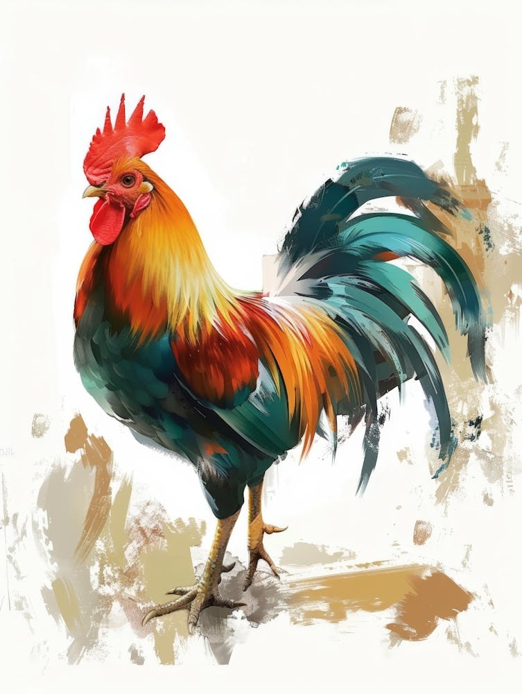 Rooster Painting 1