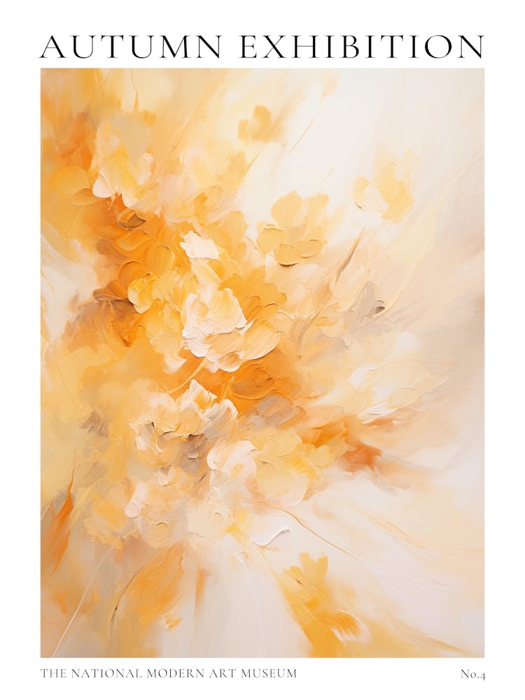 Autumn Exhibition Modern Abstract Poster 4