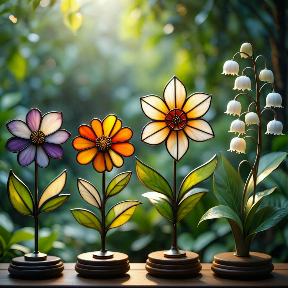 Stained Glass Flowers