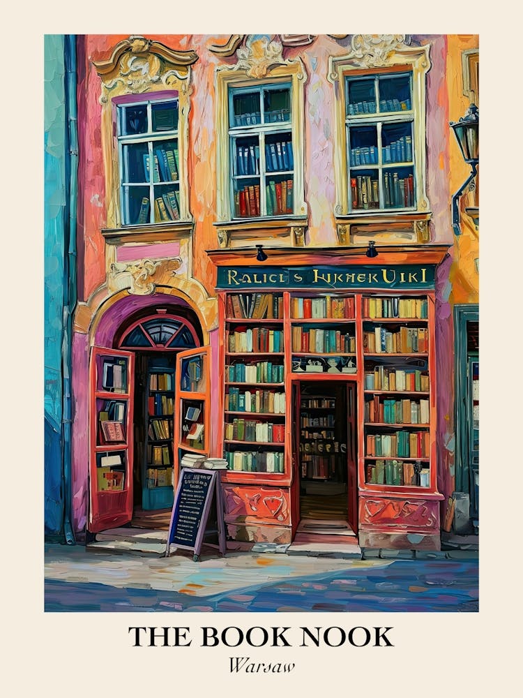 Warsaw Book Nook Bookshop 4 Poster
