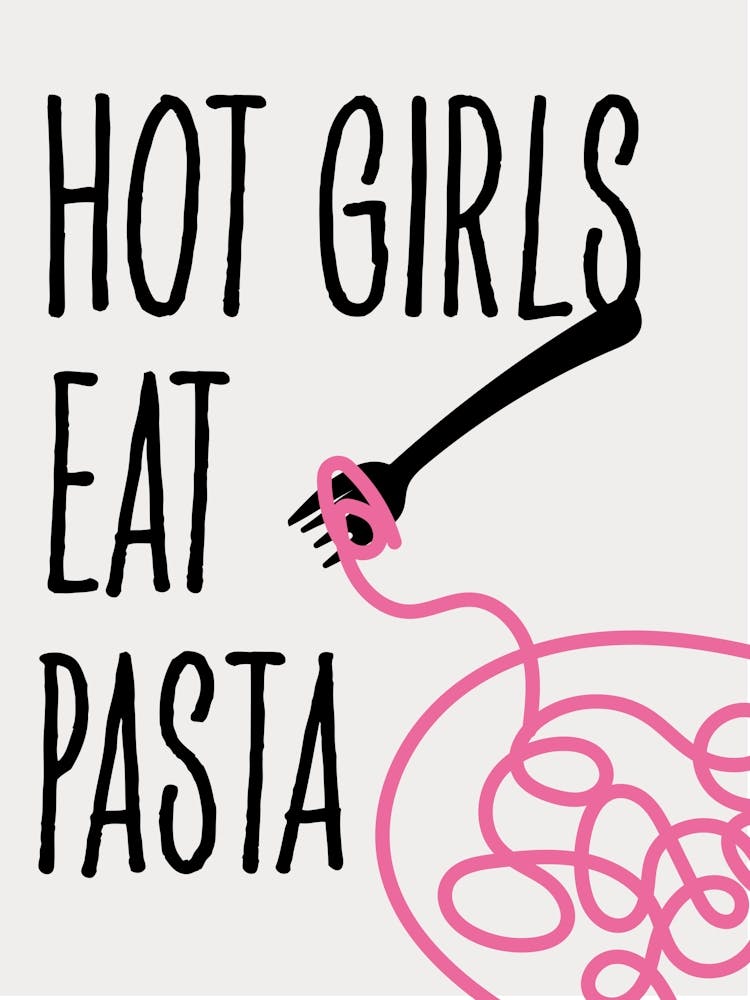 Hot Girls Eat Pasta Black Pink Kitchen