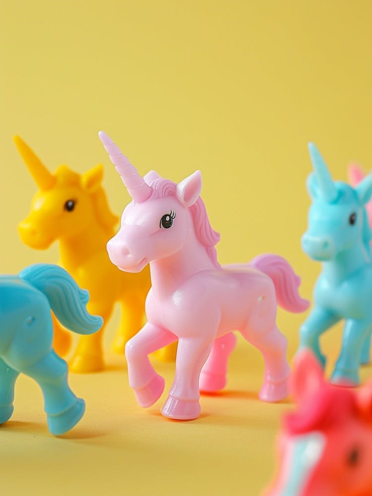 Rainbow Pastel Toy Unicorn Friends 3