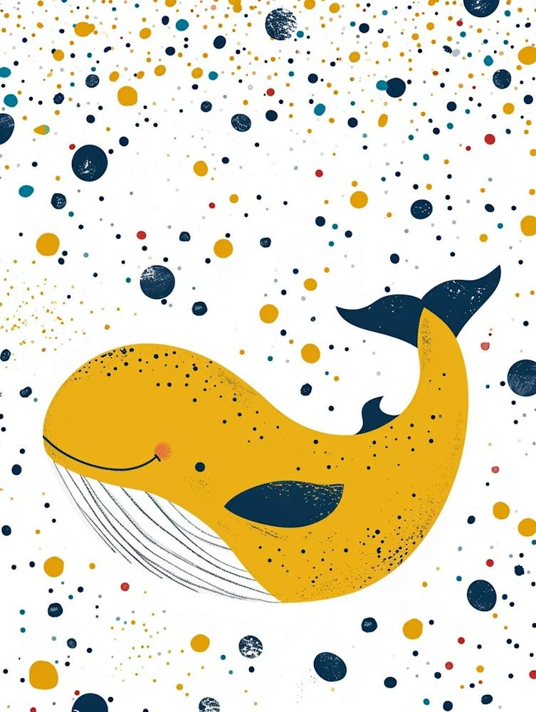 Yellow Blue Whale 4