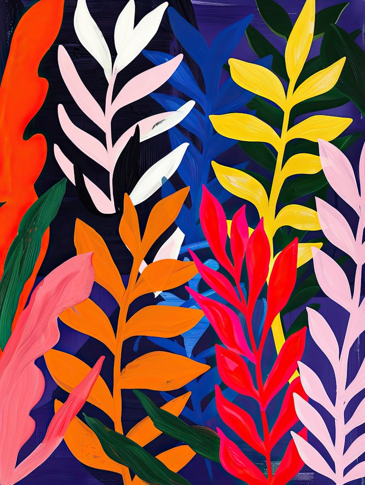 Radiant Foliage Matisse Style 1