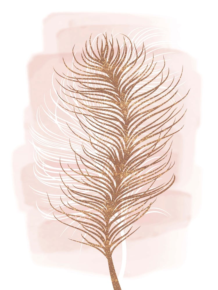 Luxury Pink Feather