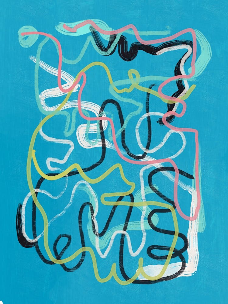 Abstract Painting pastel