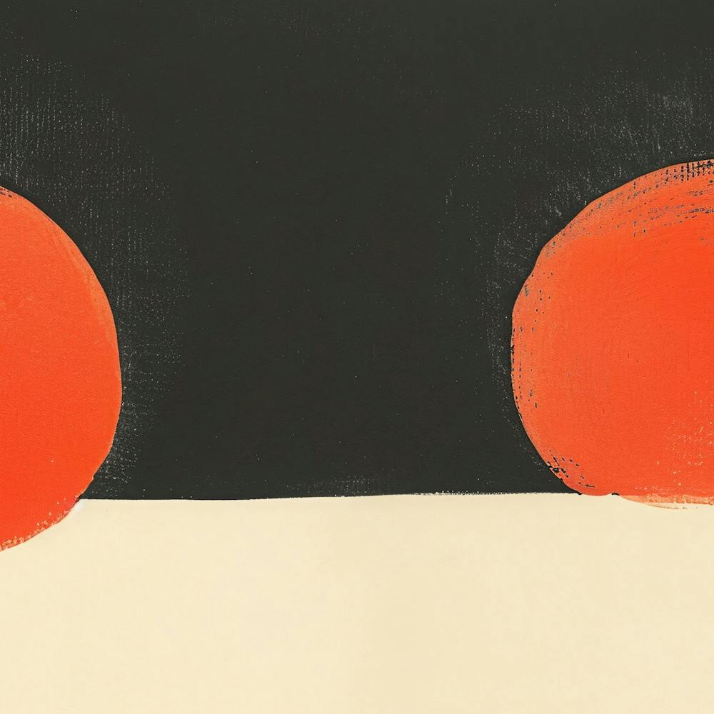 Two Red Spheres
