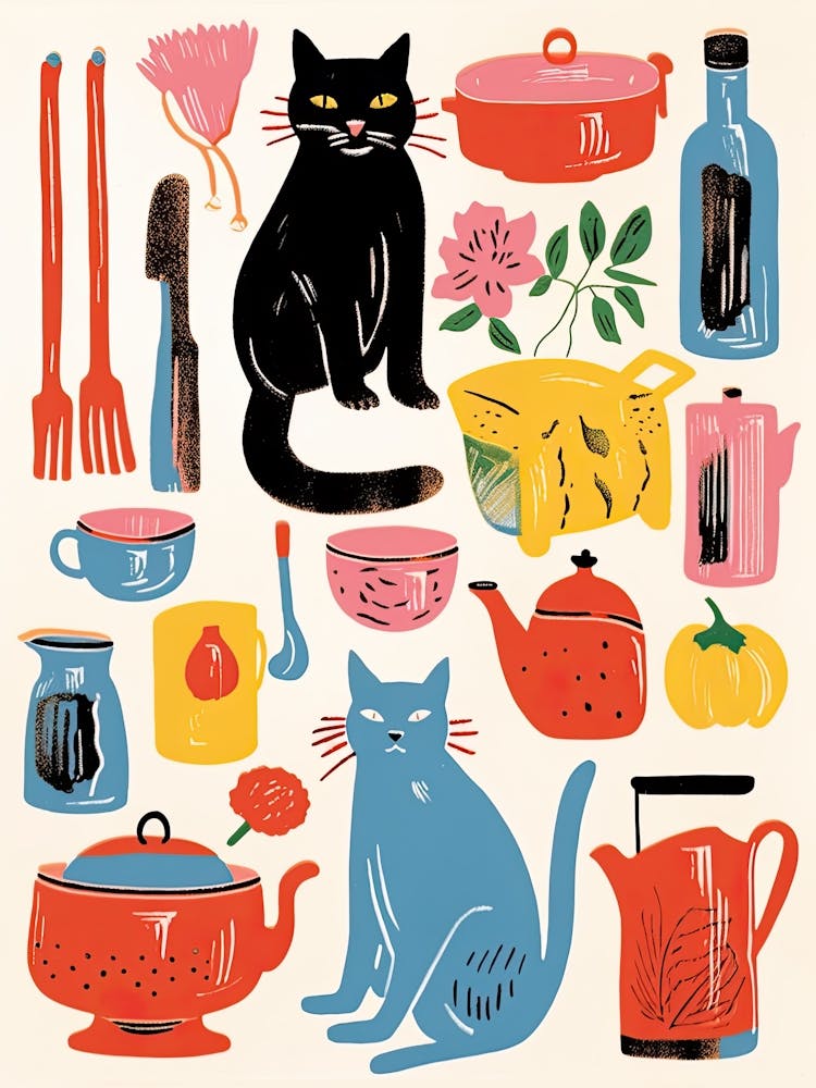 Katzen Und Küchenliebhaber 8