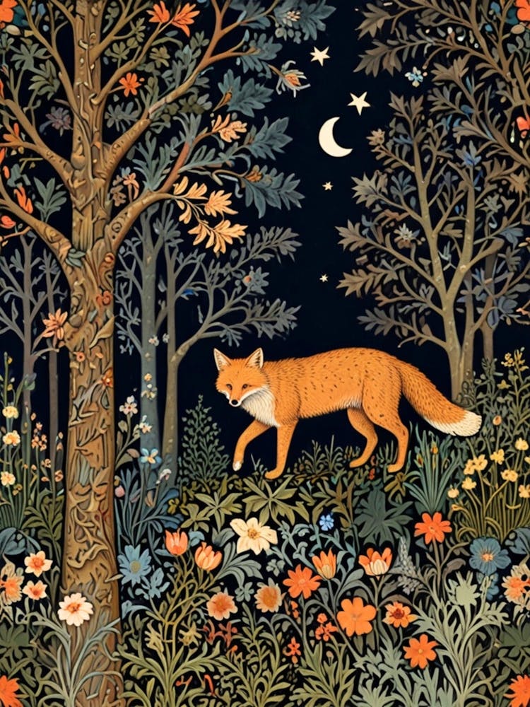 William Morris Fox In The Forest 2