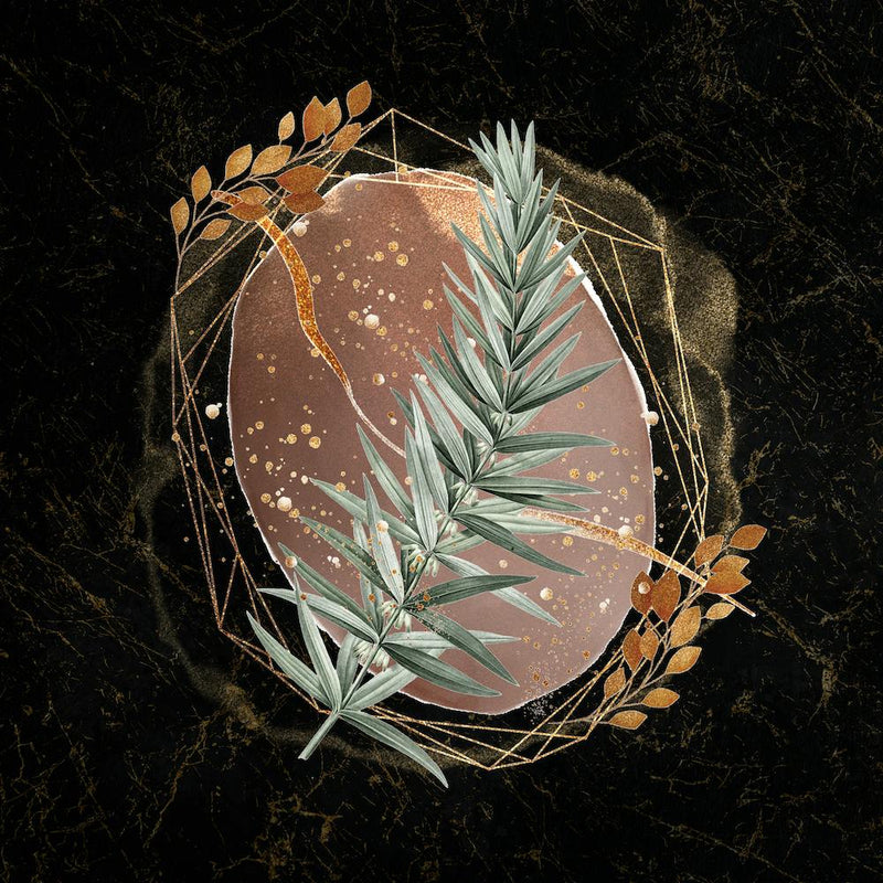 Geo Botanical Mixed Media
