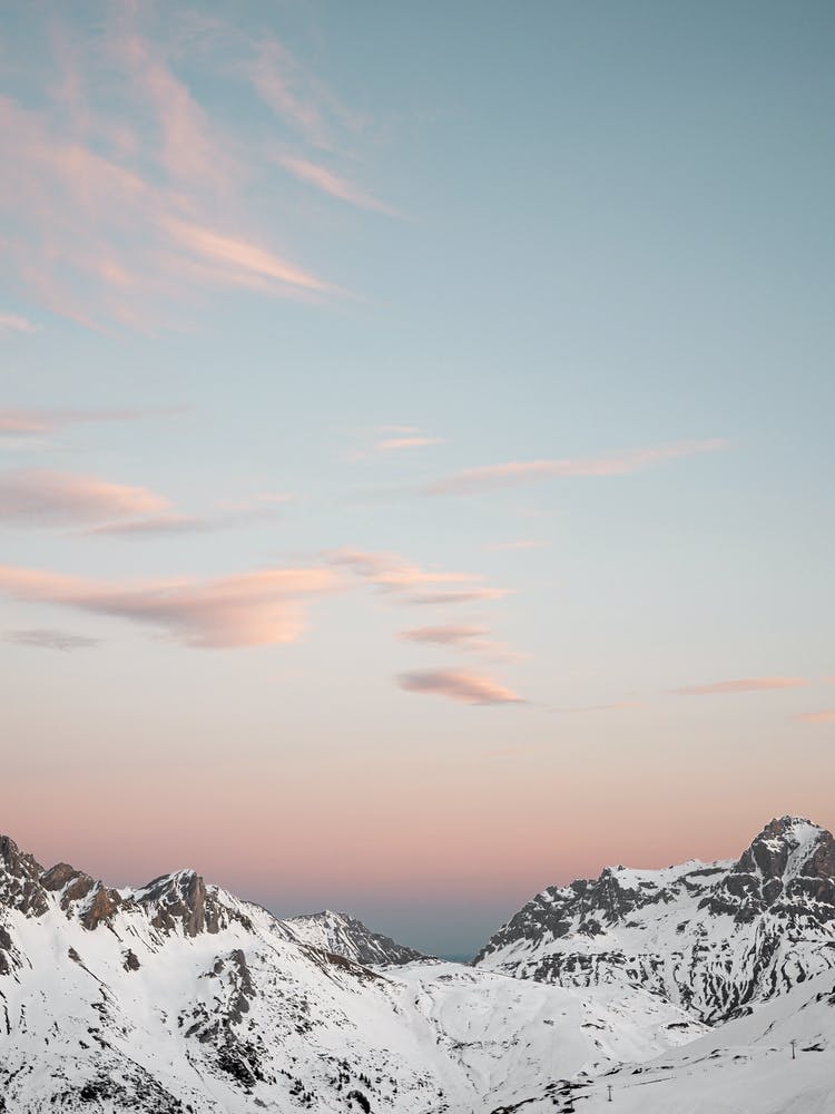 Pastel Mountain Landscape