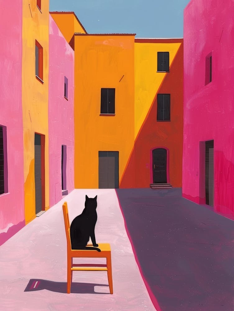 Cat In A Chair 1