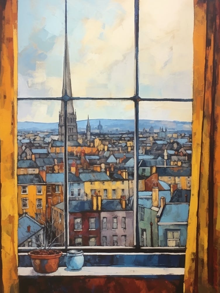 Winter Cityscape Dublin Ireland 1