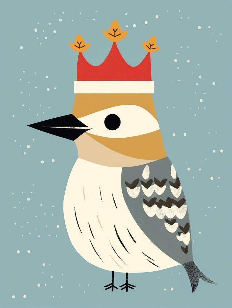 Little Kookaburra 1 Wearing A Crown