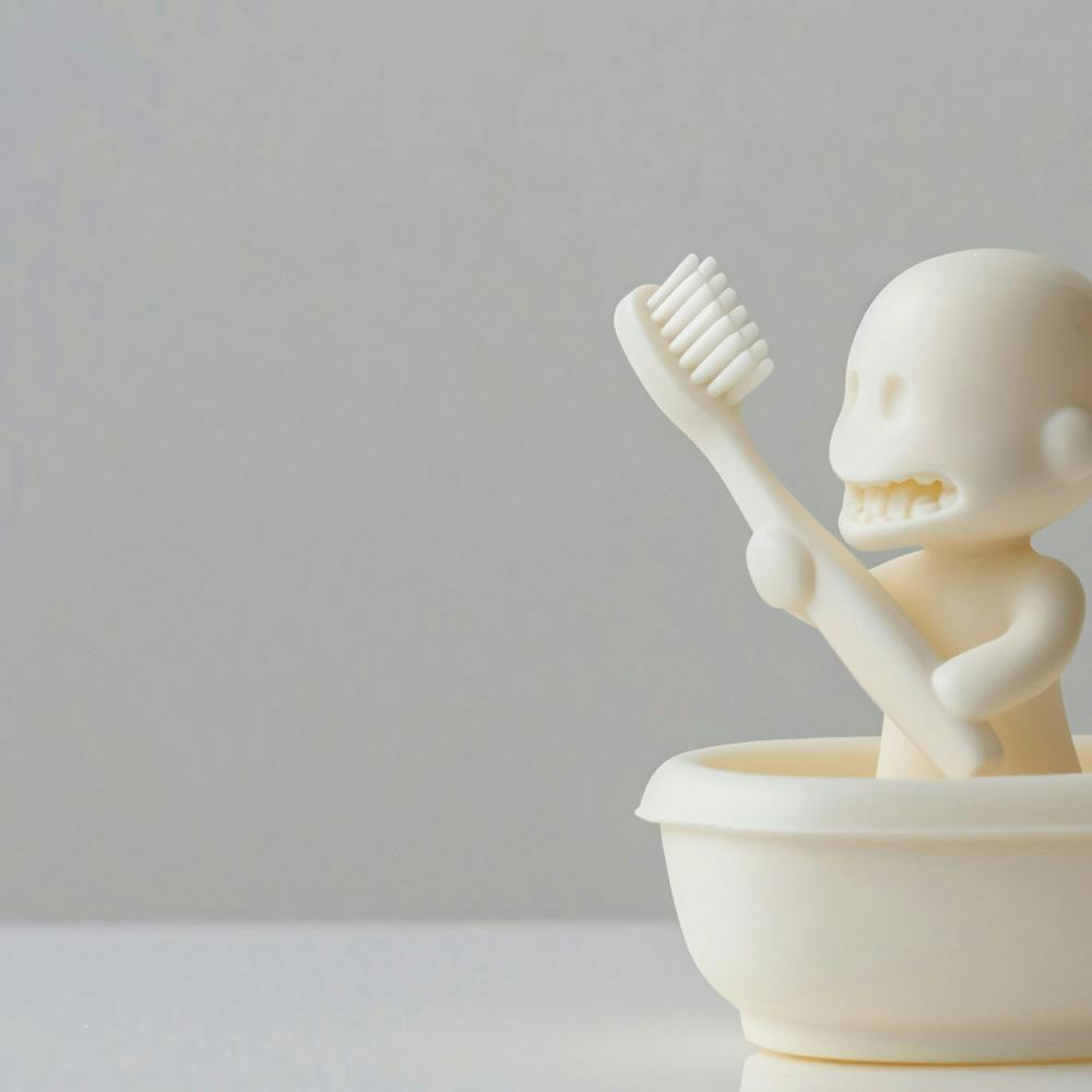 Toothbrush In A Bowl