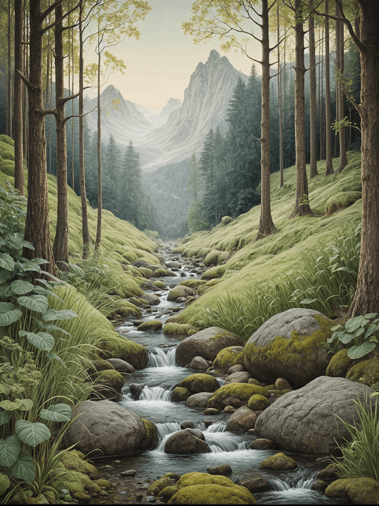 Ruisseau De Montagne Vert n°2