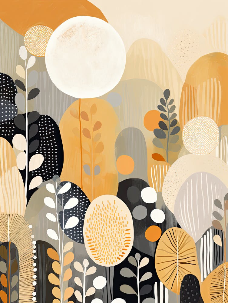 Floral Print 52, Mid Century Modern Wall Art, Pop Culture Print Modern Art, Exhibition Poster Minimalist Modern, Retro Print, Bauhaus