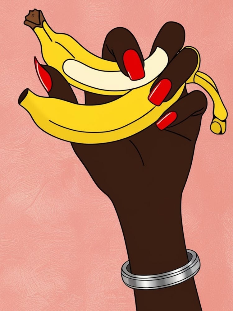 Black Woman Holding A Banana 2