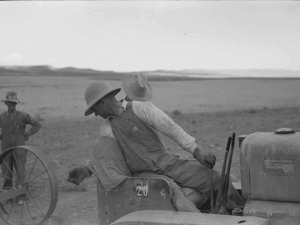 Untitled Photo, Possibly Related To Mormon Farmer Working On Fsa (Farm Security Administration) Cooperative 2