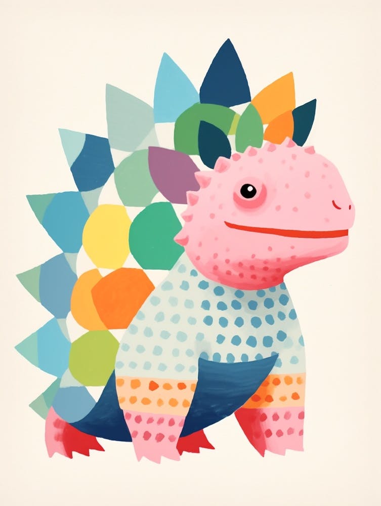 Colourful Dinosaur Ankylosaurus 1