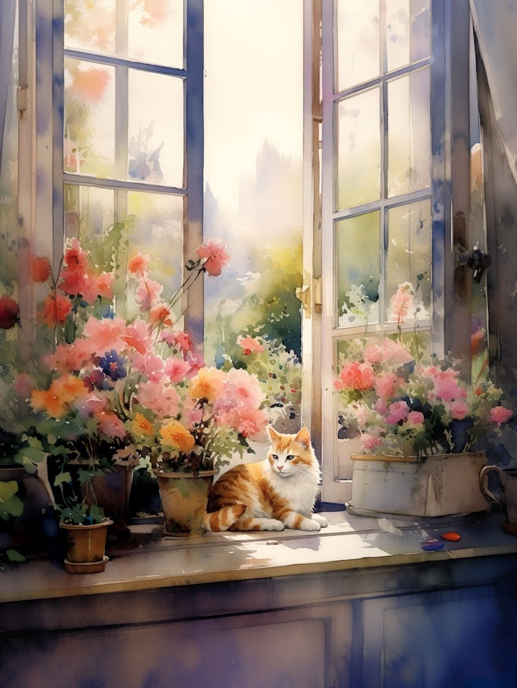 Cat In The Window