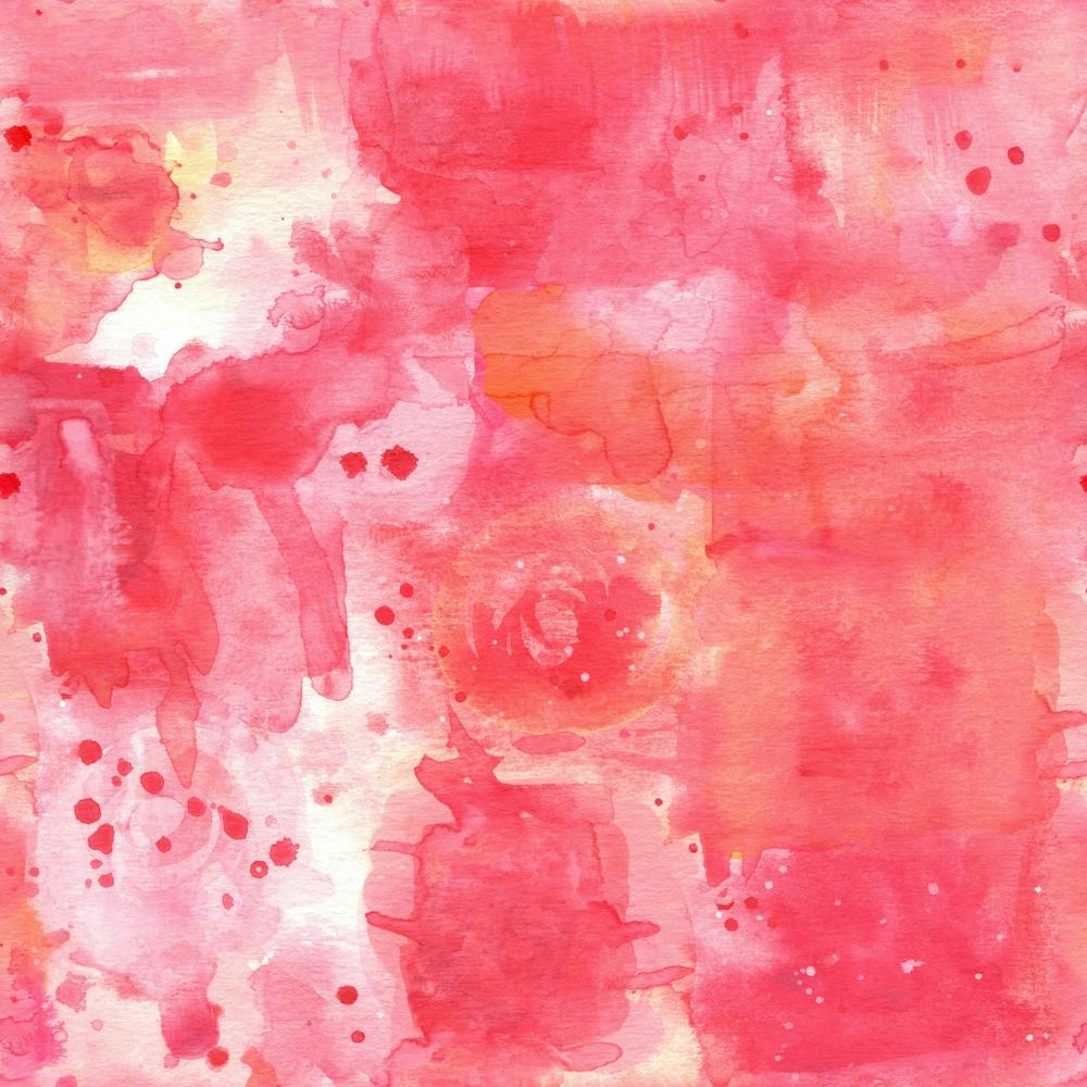 Pink Abstract Watercolor Painting