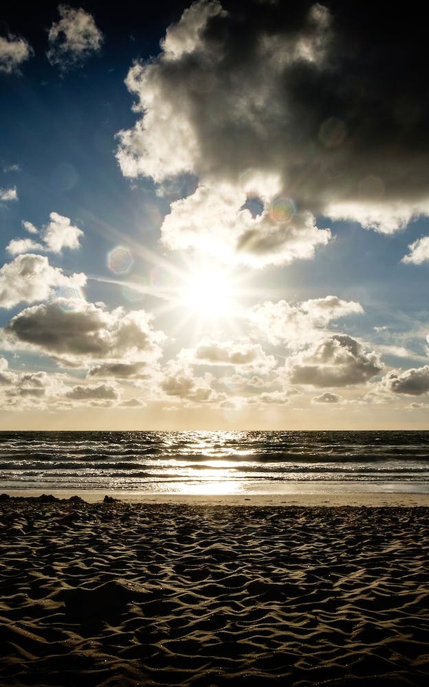 Beautiful Sunset At The North Sea