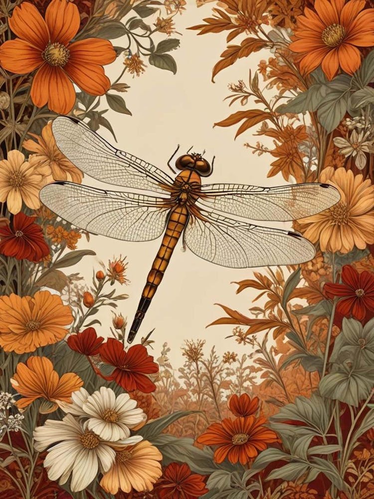 William Morris Dragonfly Autumn Exhibit (2)