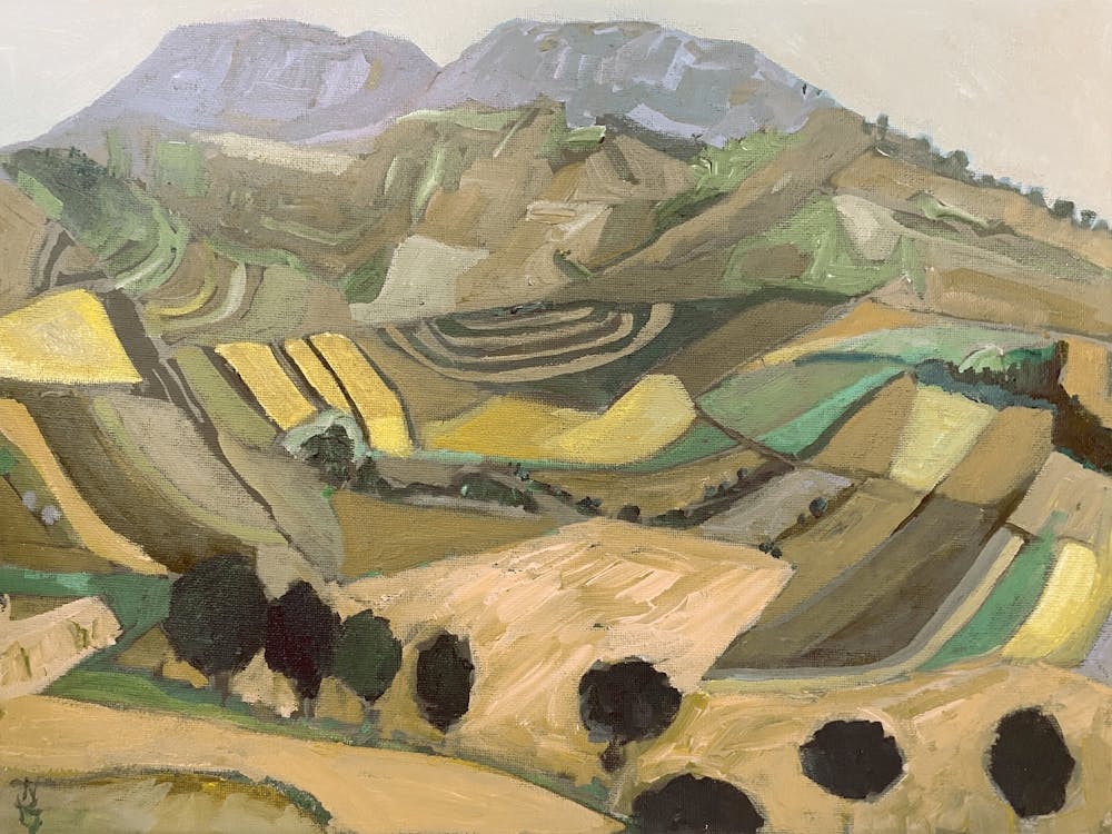 Paysage de Collines Montagneuses