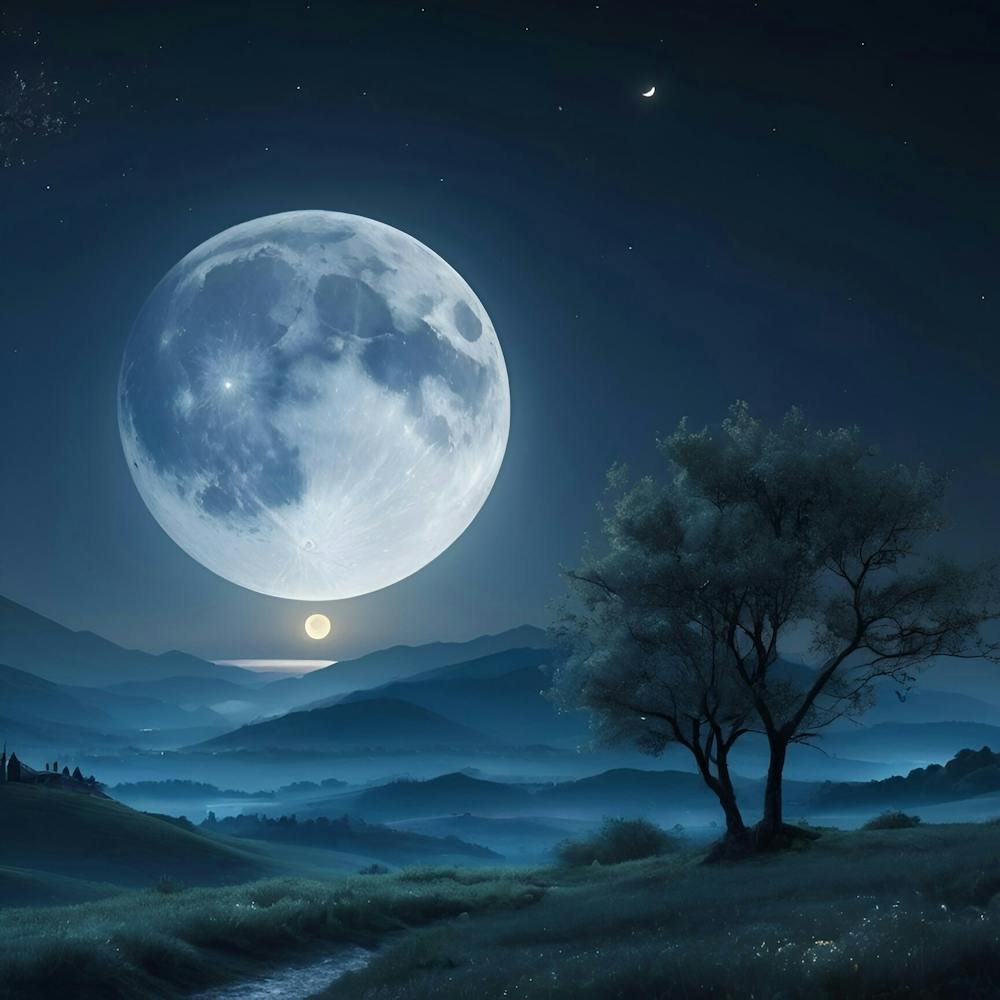 Pleine Lune Dans Le Ciel 2