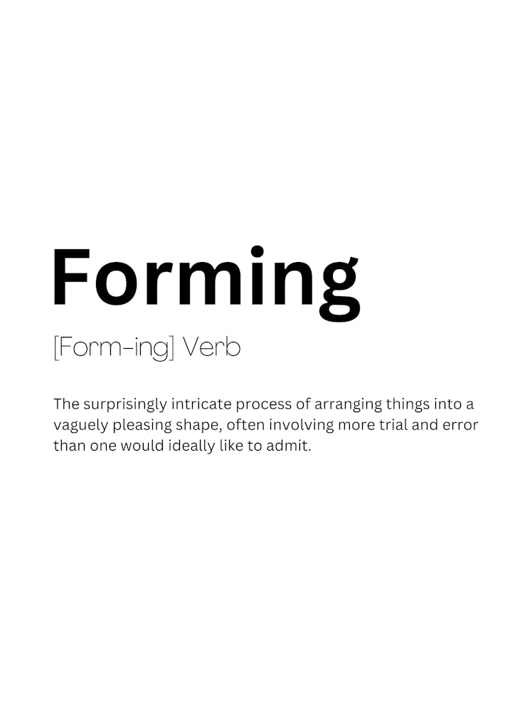 Forming Definition Meaning 1