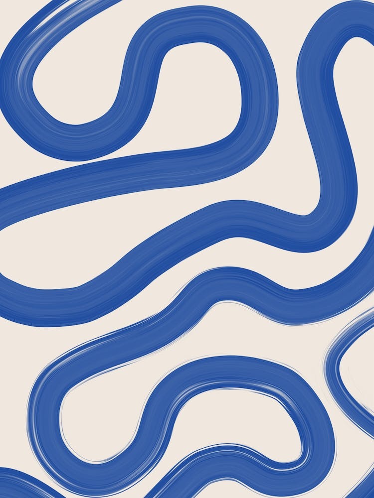Blue Wavy Lines