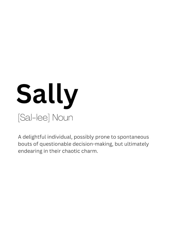 Sally Definition Meaning