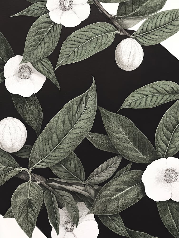 White Hibiscus Art