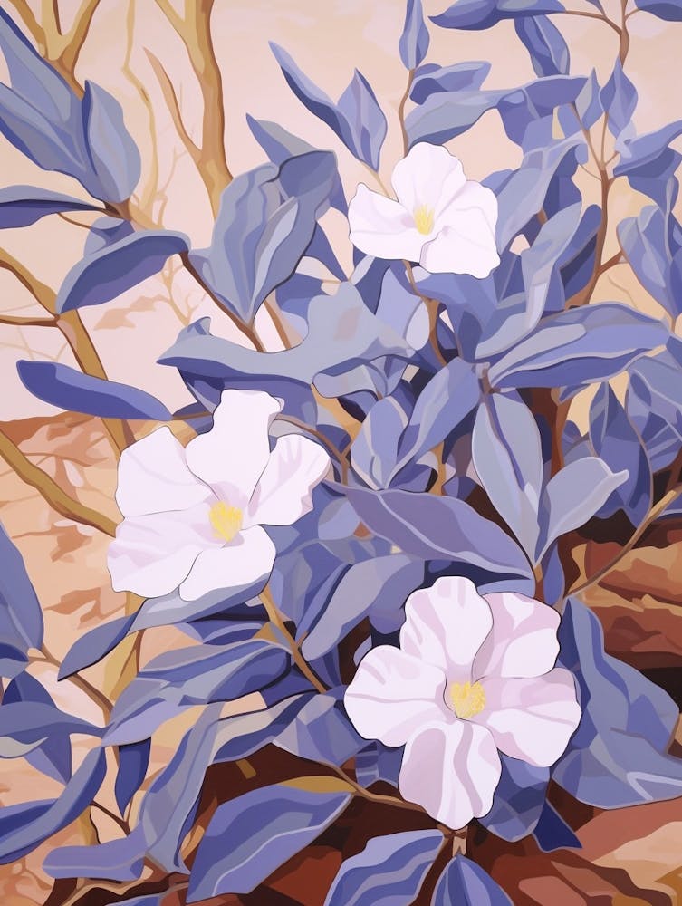 Periwinkle 1 Flower Painting