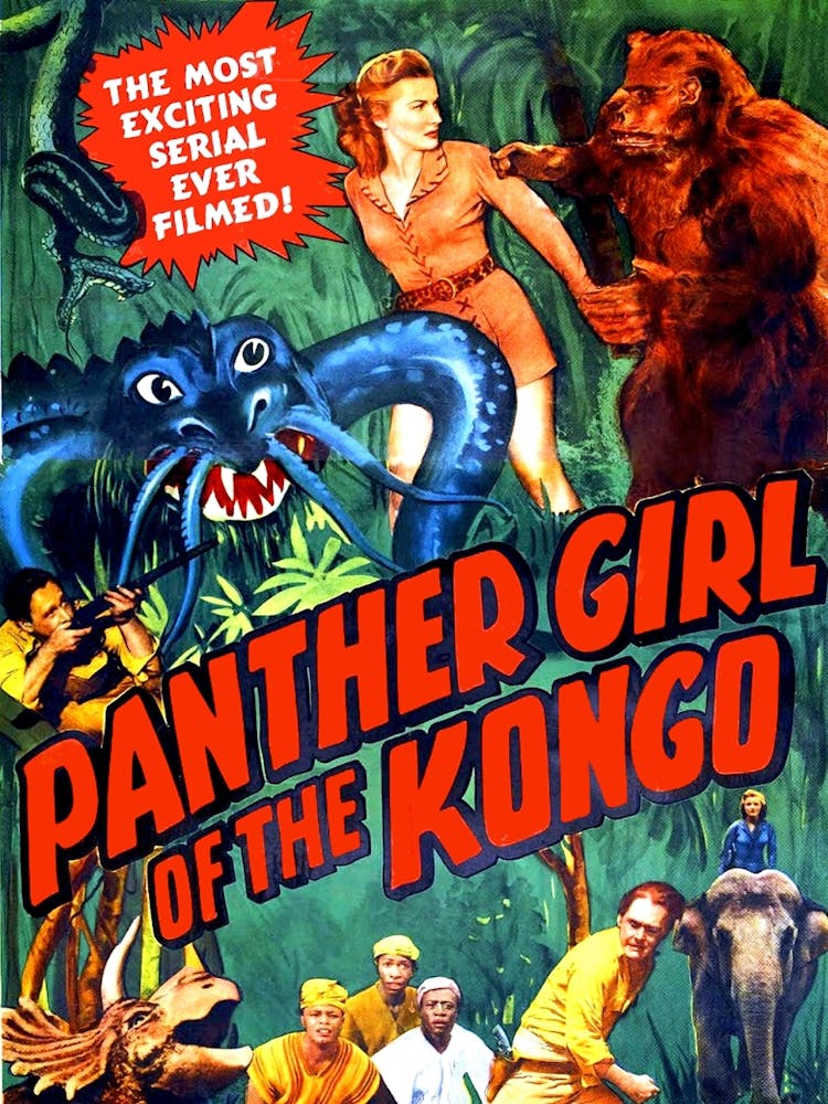 Action Movie Poster, Panther Girl Of The Kongo