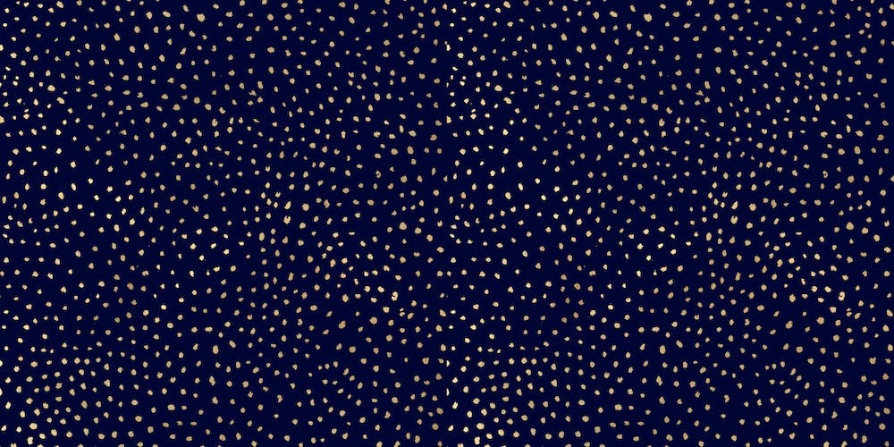 Dotted Gold And Navy