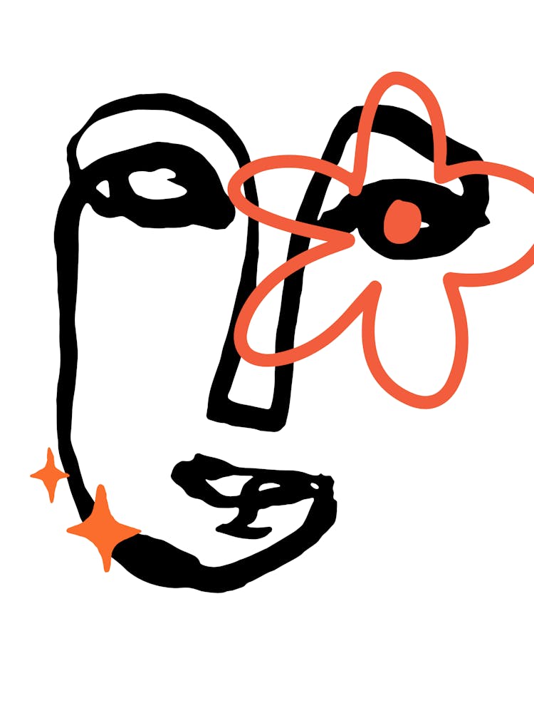 Face With Flower