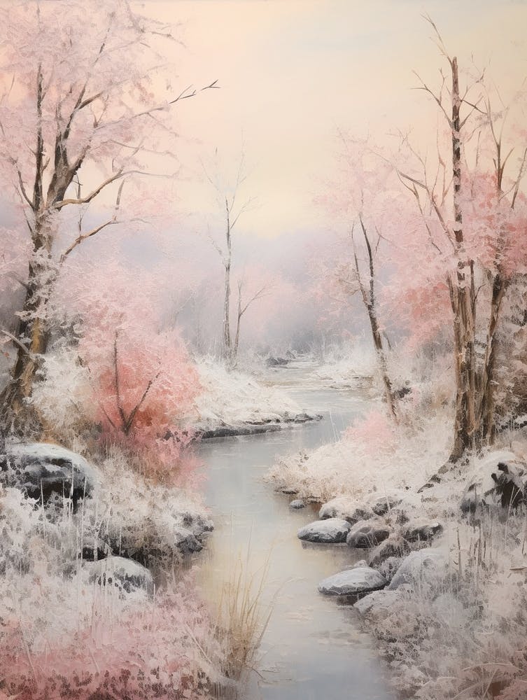 Dreamy Winter Painting Crins National Park France 3