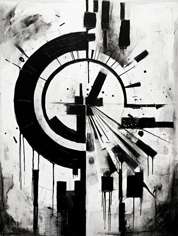 Evolution Abstract Black And White 2