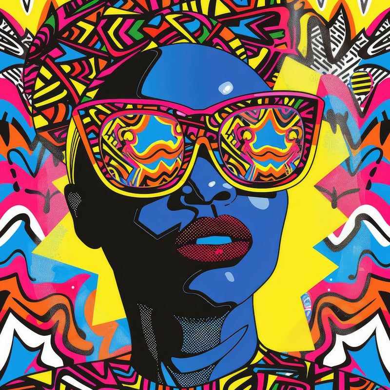 Vibrant Shades Series. Contemporary Pop Art With African Twist, 5