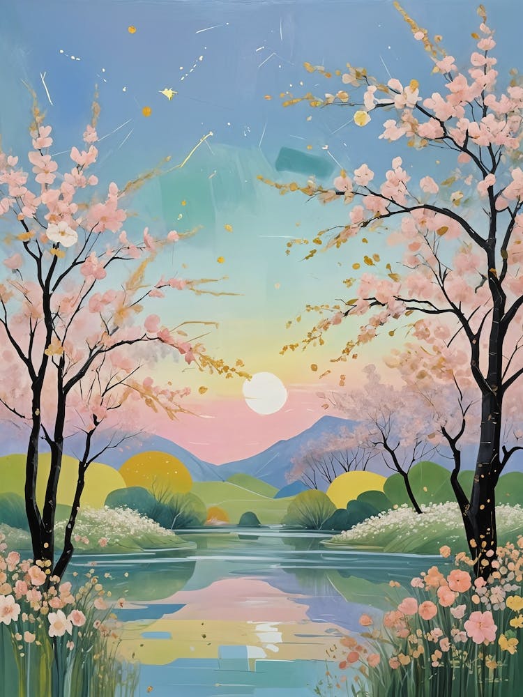 Cherry Blossom Lake no2