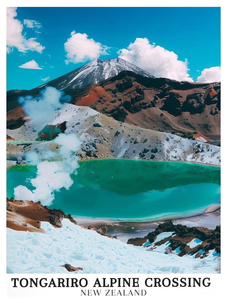 Tongariro Alpine Crossing Art Tongariro Print Tongariro Artwork Tongariro Mountain Art Tongariro Poster Tongariro Photo