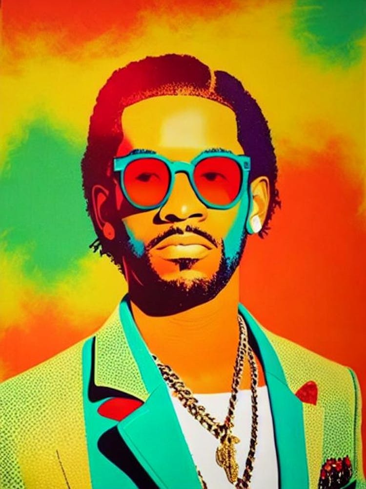 2 Chainz 1 Colourful Pop Art