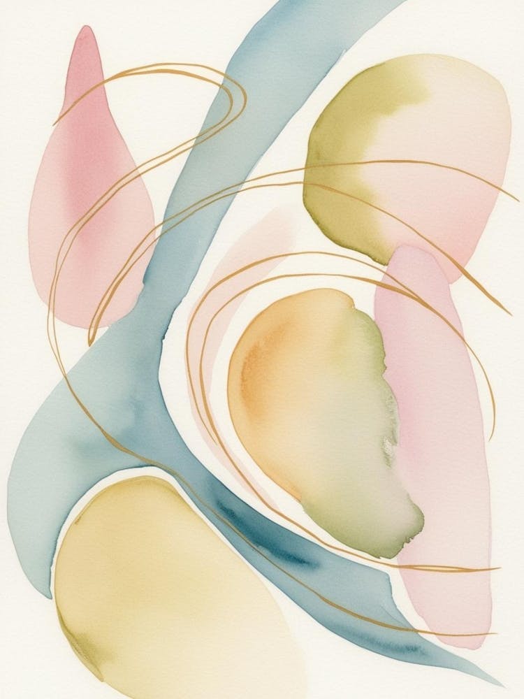 Abstract Watercolour Painting