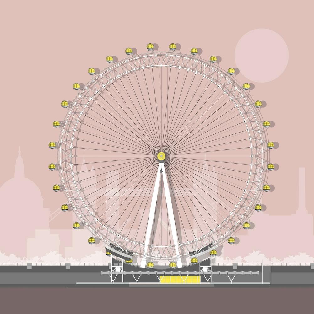 London Eye Pink