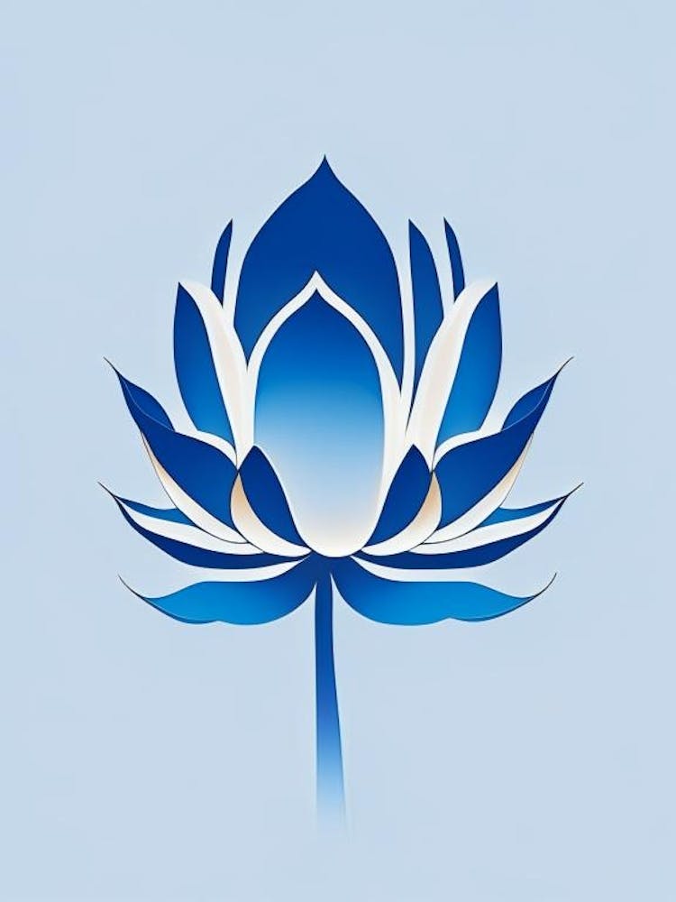 Blue Lotus Retro Minimal 3