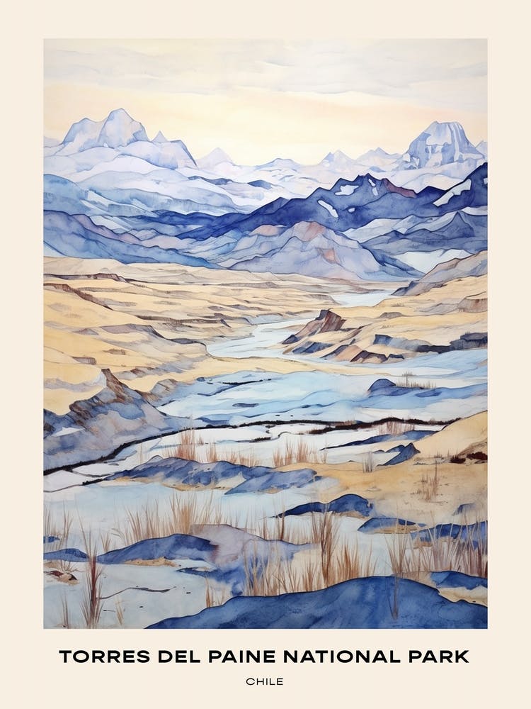 Torres Del Paine National Park Chile 4 Poster
